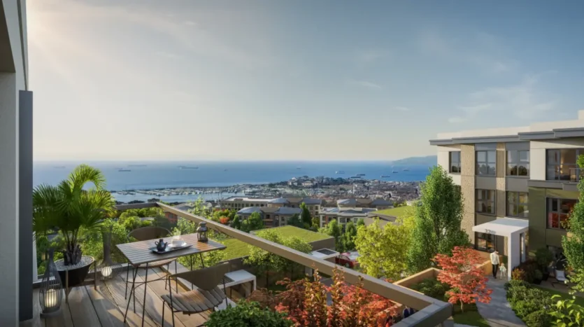 Sea view apartment for sale in the Asian side of Istanbul / suitable for Turkish citizenship