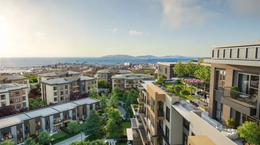 Sea view apartment for sale in the Asian side of Istanbul / suitable for Turkish citizenship