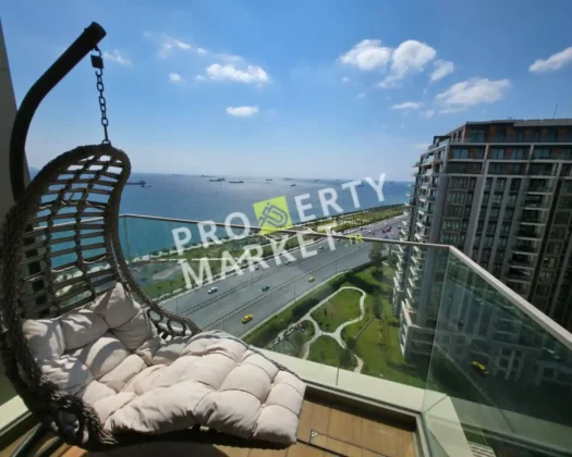 4+1 Sea viewa apartment For sale in Büyükyalı Project in Istanbul / Zeytinburnu