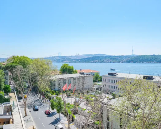 Full Bosphorus View 3+1 Apartment for Sale in Beşiktaş Istanbul – Suitable for Turkish Citizenship
