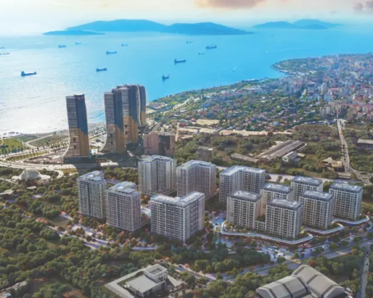 Sea view Apartments for sale in Istanbul Asian side Suitable for Turkish citizenship