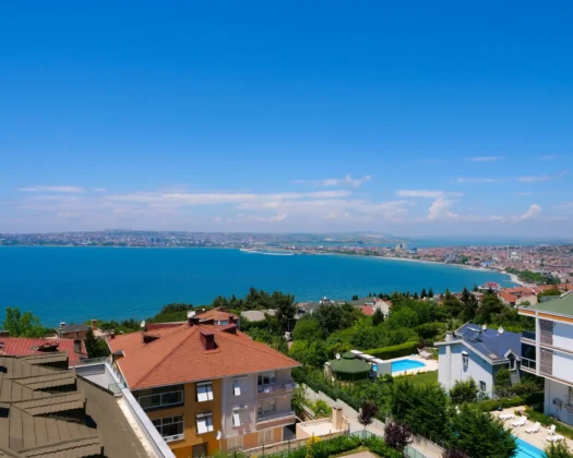 1+1 Sea view apartment for sale in Istanbul – suitable for Turkish citizenship